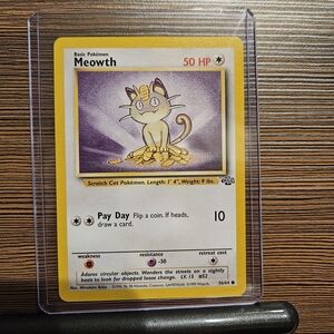Pokemon Meowth Card
